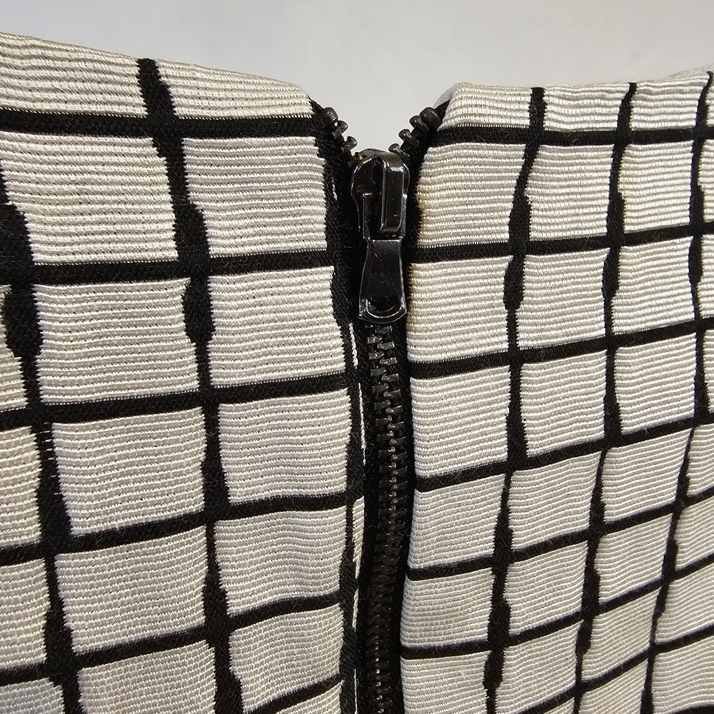 Betsey Johnson Black and White Grid Mini Dress - Picture 9 of 10